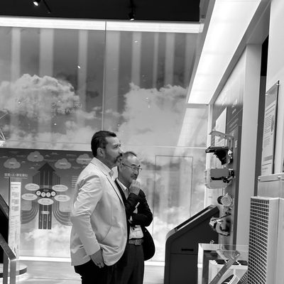 Ulrick on a showroom visit